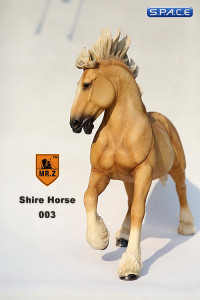 1/6 Scale beige Shire Horse