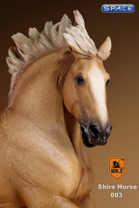 1/6 Scale beige Shire Horse