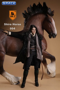 1/6 Scale brown Shire Horse