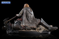 Gimli the Dwarf on Uruk-Hai 43 Mini-Statue (Lord of the Rings)