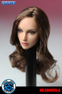 1/6 Scale Female Head Sculpt (brunette long Hair)