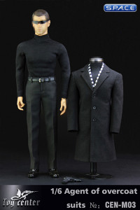 1/6 Scale Agent of Overcoat Suit Set