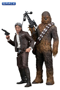 1/10 Scale Han Solo & Chewbacca 2-Pack ARTFX+ (Star Wars: The Force Awakens)