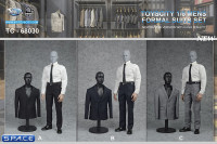 1/6 Scale Mens Suits Set black