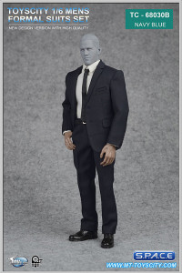 1/6 Scale Mens Suits Set navy blue