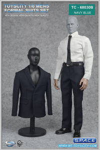 1/6 Scale Mens Suits Set navy blue