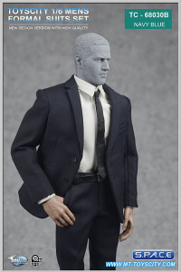 1/6 Scale Mens Suits Set navy blue