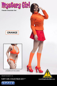 1/6 Scale Mystery Girl Female Character Set Velma orange