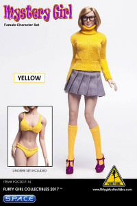 1/6 Scale Mystery Girl Female Character Set Velma yellow