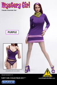 1/6 Scale Mystery Girl Female Character Set Daphne purple