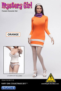 1/6 Scale Mystery Girl Female Character Set Daphne orange