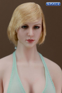 1/6 Scale European / American Female Head Sculpt (short blonde)