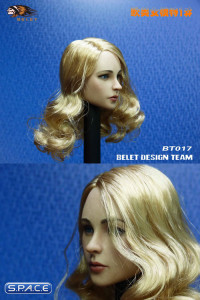 1/6 Scale female Head Sculpt blonde hair