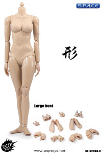 1/6 Scale Super-flexible female suntan Body large breast