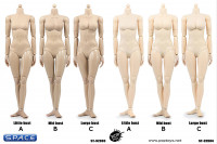 1/6 Scale Super-flexible female pale Body middle breast