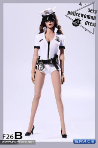 1/6 Scale Sexy Policewoman Cosplay suit white