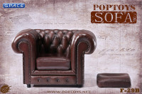 1/6 Scale British Single Sofa brown
