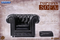 1/6 Scale British Single Sofa black