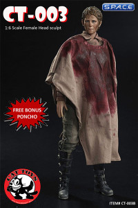 1/6 Scale Carol dirty Head Sculpt with Poncho