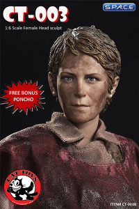 1/6 Scale Carol dirty Head Sculpt with Poncho