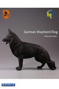 1/6 Scale black German Shepherd Dog