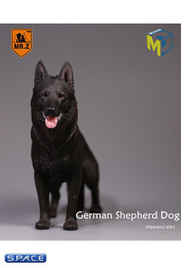 1/6 Scale black German Shepherd Dog