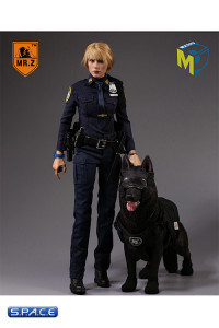 1/6 Scale black Tactical K9 Body Armor