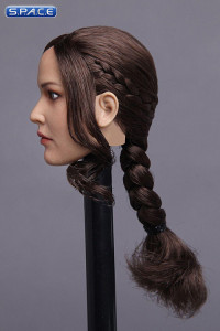 1/6 Scale Katniss Head Sculpt with braid