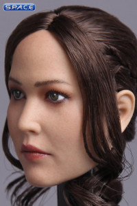 1/6 Scale Katniss Head Sculpt with braid