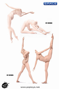 1/6 Scale Female suntan Body middle breast Super-Flexible 2.0
