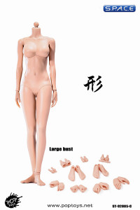 1/6 Scale Female suntan Body large breast Super-Flexible 2.0