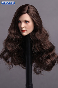1/6 Scale Ivana Head Sculpt (long curly brunette hair)