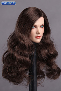 1/6 Scale Ivana Head Sculpt (long curly brunette hair)