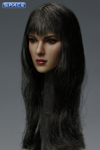1/6 Scale Lucy Head Sculpt (long black hair with bangs)