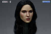 1/6 Scale Lucy Head Sculpt (long black hair)