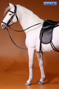 1/6 Scale white Hanoverian Warmblood Horse