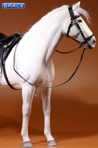 1/6 Scale white Hanoverian Warmblood Horse