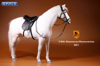 1/6 Scale white Hanoverian Warmblood Horse