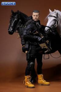 1/6 Scale black Hanoverian Warmblood Horse