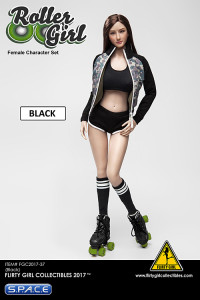 1/6 Scale black Roller Girl Set