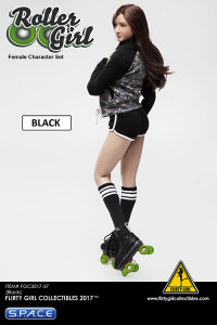 1/6 Scale black Roller Girl Set