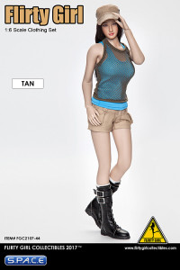 1/6 Scale tan Combat Short Fashion Clothing Set