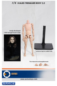 1/6 Scale Teenager Body 2.0 with angry Girl Head Sculpt