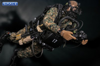 1/6 Scale Marine Force Recon Combat Diver Woodland Marpat