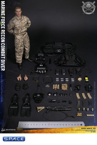 1/6 Scale Marine Force Recon Combat Diver Desert Marpat