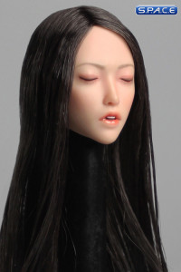 1/6 Scale Yuki Head Sculpt (black long Hair)