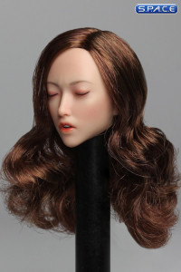 1/6 Scale Yuki Head Sculpt (brunette long curly Hair)