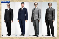 1/6 Scale light grey three-piece-Suit Set