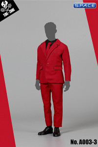 1/6 Scale Slim Suit Set red