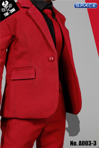 1/6 Scale Slim Suit Set red